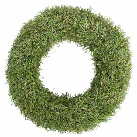DARE2DECOR 10 in. Green Grass Wreath DA3246078